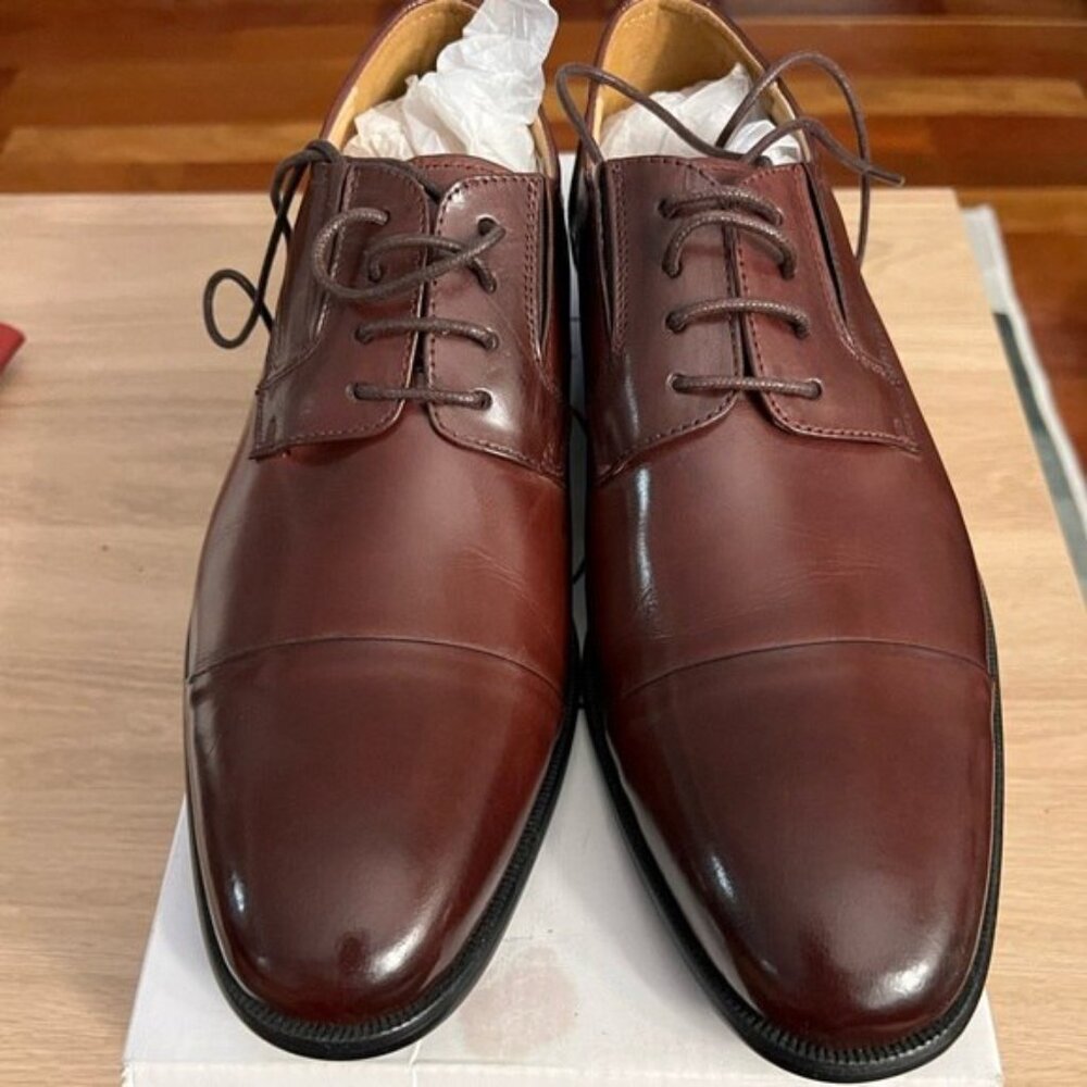 Sleek and stylish dark brown oxfords. Perfect for formal events. Comfortable and